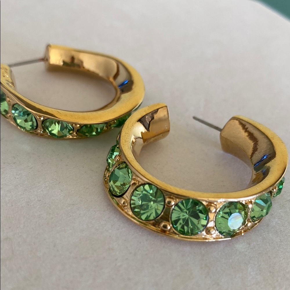 Beautiful Vintage KJL Hoop Earrings